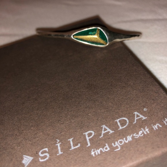 Silpada .925 Encore Patina Bangle - Picture 3 of 6